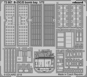 Eduard 72667 B-25C/D bomb bay AIRFIX 1/72
