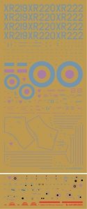 HobbyDecal ST48029V1 BAC TSR.2 Stencils ver 1 1/48