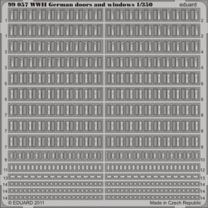 Eduard 99057 WWII German doors and windows 1/350 