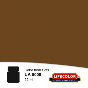 Lifecolor UA5008 Acrylic Aircraft Colors H2 Brown 22ml