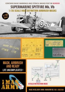 1 Man Army 35DET001 Supermarine Spitfire Mk.Vb for Border kits 1/35