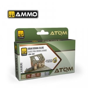 AMMO by Mig Jimenez 20851 ATOM Urban Diorama Colors 6x20ml