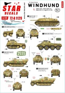 Star Decals 72-A1129 Windhund # 1. 116. Pz Division Windhund 1/72