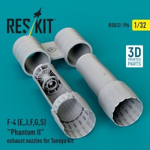 RESKIT RSU32-0196 F-4 (E, J, F, G, S) Phantom II exhaust nozzles for Tamiya kit (3D Printed) 1/32