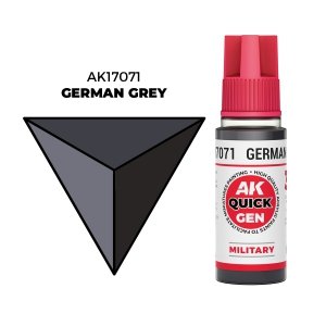 AK Interactive AK17071 GERMAN GREY – QUICK GEN COLOR 18ml