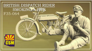 Copper State Models F35-064 British Dispatch Rider smoking pipe (motorcycle not included) 1/35