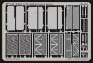 Eduard TP043 T-55A grill and armoured plates 1:35 Tamiya