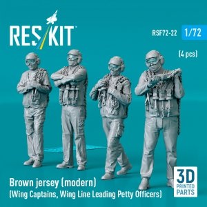 RESKIT RSF72-0022 Brown jersey (modern) (Wing Captains, Wing Line Leading Petty Officers) (4 pcs) (3D Printed) (1/72)