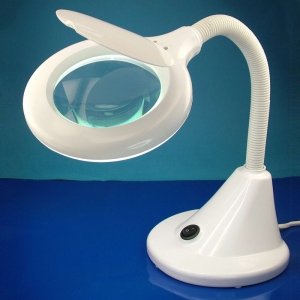 Lightcraft LC8082LED-EU LED Compact Flexi Magnifier Lamp (EU Plug) / Kompaktowa Giętka Lampka Powiększająca LED