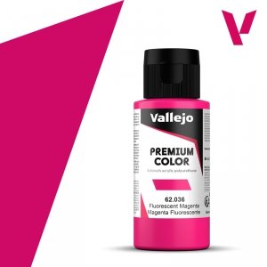 Vallejo 62036 Fluorescent Magenta - Premium Color 60ml