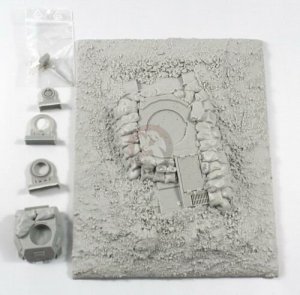 Panzer Art RE35-390 Dug in German Pz.Kpfw II tank improvised “strong point” (North Africa) 1/35