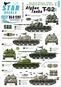 Star Decals 35-C1297 Afghan Tanks 3. T-62A/AM 1/35