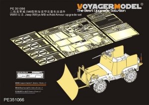 Voyager Model PE351066 WWII U.S. Jeep Willys MB w/Add Amour upgrade set for Takom 1/35