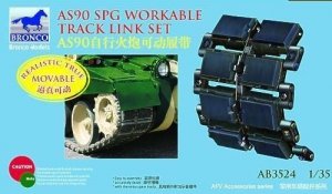Bronco AB3524 AS90 SPG Workable Track Link Set 1/35