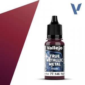 Vallejo 77146 Ruby Red - True Metallic Metal - Shade 18ml