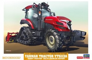 Hasegawa 66112 Yanmar Tractor YT5113A Robot Tractor Delta Crawler / Rotary 1/35