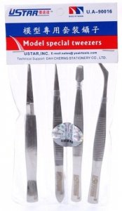 U-STAR UA-90016 Straight Tweezer Set (zestaw pęset 4 szt)