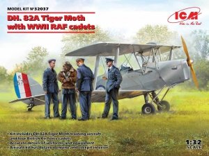 ICM 32037 DH. 82A Tiger Moth with WWII RAF cadets 1/32