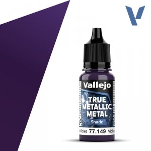 Vallejo 77149 Celestial Violet- True Metallic Metal - Shade 18ml