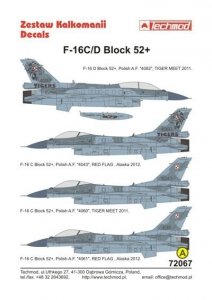 Techmod 72067 F-16 C/D Block 52+ (1:72)