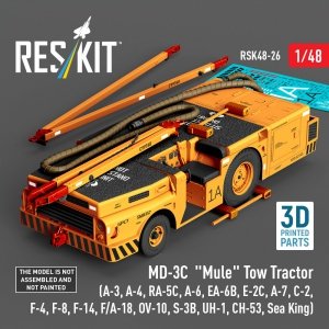 RESKIT RSK48-0026 MD-3С Mule Tow Tractor (3D Printed model kit) 1/48
