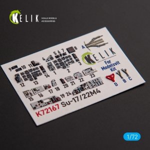 Kelik K72167 SU-17M4P/22M4 - interior 3D decals for ModelSvit kit (1/72)