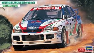 Hasegawa 20537 Mitsubishi Lancer GSR Evolution III Rally Malaysia '96 1/24