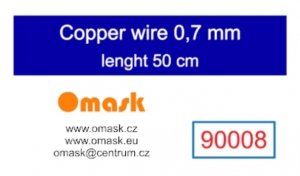 Omask 90008 Copper wire 0,7 mm lenght 50 cm
