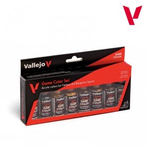 Vallejo 72303 Game Color Set - Metallic Colors - for Fantasy and Wargames figures 8x 18ml