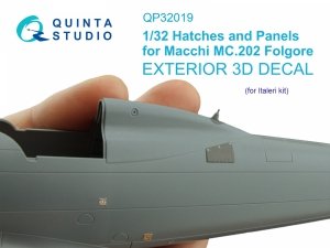 Quinta Studio QP32019 Hatches and Panels for Macchi Mc. 202 Folgore (Italeri) 1/32