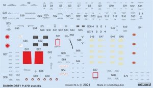 Eduard D48069 P-47D stencils 1/48