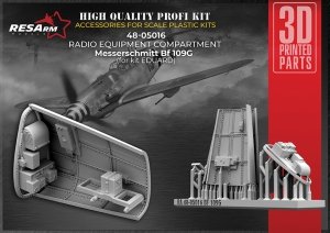 RESArm 48-05016 Messerschmitt BF 109G - radio equipment compartment (3D resin printing) 1/48