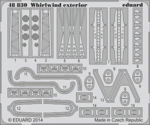 Eduard 48830 Whirlwind exterior (for Trumpeter 02890) 1/48