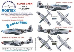 Montex K32141 P-51 Mustang IV (RAF) 1/32