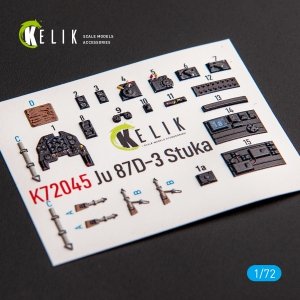 Kelik K72045 Junkers Ju 87D-3 Stuka - Interior 3D Decal for Special Hobby kit (1/72)