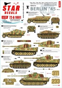 Star Decals 72-A1001 Battle for Berlin '45 1 1/72