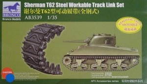 Bronco AB3539 SHERMAN T62 Steel Workable Trsck Link Set 1/35