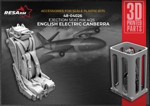 RESArm 48-04026 English Electric Canberra Mk4QS Ejection seat (3D resin printing) 1/48