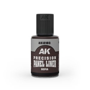 AK Interactive AK12103 SEPIA - PRECISION PANEL LINER 30ml