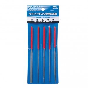 Mineshima H-16 Craft file medium grain set of 5