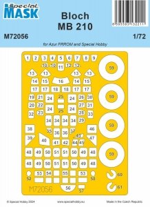 Special Hobby M72056 Bloch MB 210 (For Azur FRROM And Special Hobby) 1/72