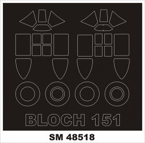 Montex SM48518 BLOCH 151 DORA WINGS 1/48