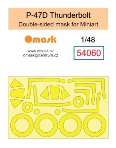 Omask 54060 P-47D Thunderbolt double-sided mask (for Miniart) 1/48
