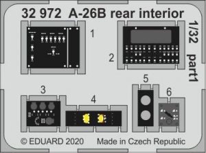 Eduard 32972 A-26B rear interior 1/32 HOBBY BOSS