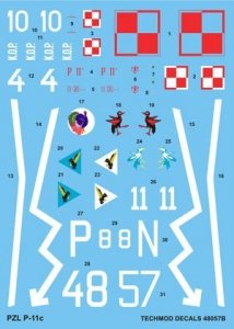 Techmod 48057 - PZL P.11c (1:48)