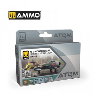 AMMO of Mig Jimenez 20908 ATOM MIG-17 Polish Air Force Colors Set 6x20ml