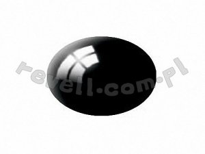 Revell 36107 Black, silk RAL 9005 Aqua Color 18 ml