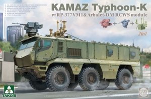 Takom 2173 KAMAZ Typhoon-K w/ RP-377VM1 And Arbalet-DM RCWS Module 2 In 1 1/35