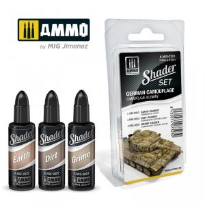 Ammo of Mig 7323 SHADER Set German Camouflage 3x10ml