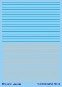 Techmod 72119 - Stripes for Lozenge (1:72)